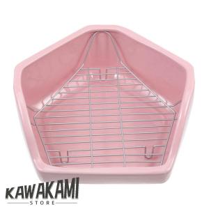 大型ウサギのゴミ箱五角形のウサギのおとりコーナーのトイレのトイレのトイレのトイレの陶磁器の抗のための大きなペットパンのための大きなペットのパン、ガレサ