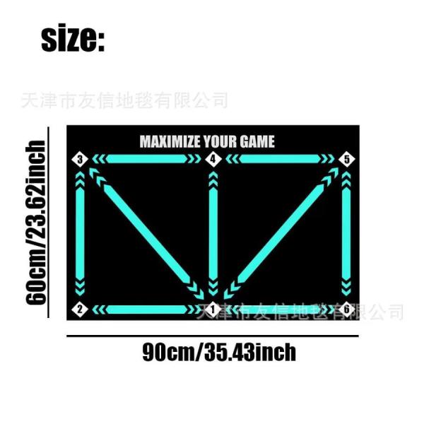 サッカーマット 90x60cm 滑り止め 部活 サッカー練習用 フットワーク 自宅 サッカーマット ...