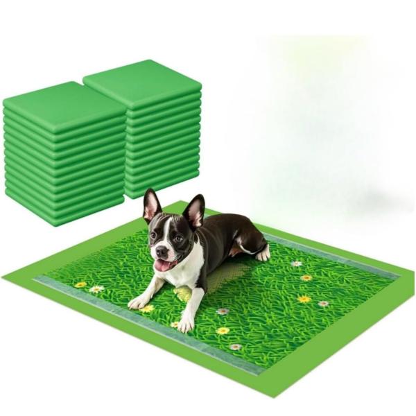 ペットシーツ ワイド 厚型 芝生柄付き 犬 トイレシート レギュラー トイレシート 瞬間吸水 逆戻り...