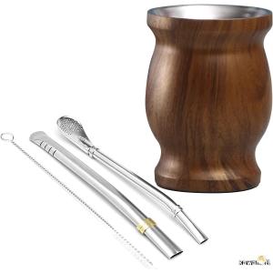 マテ茶カップ ステンレス製 アルゼンチン230...の詳細画像3
