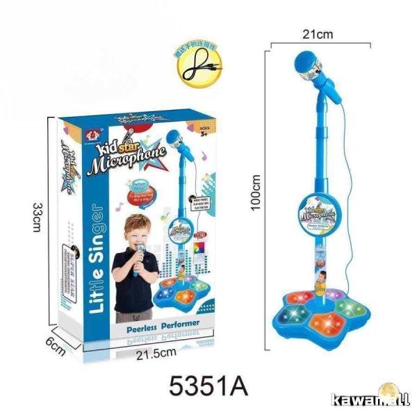 子供用スタンドバッテリー付きカラオケデュアルマイクおもちゃセット