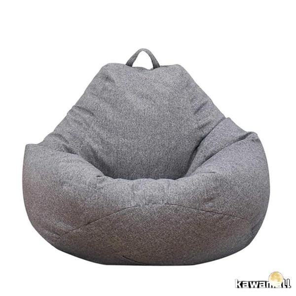 ビーズクッションカバー カバーのみ リネン生地 ビーズソファーカバー 80x90cm 洗えるカバー ...