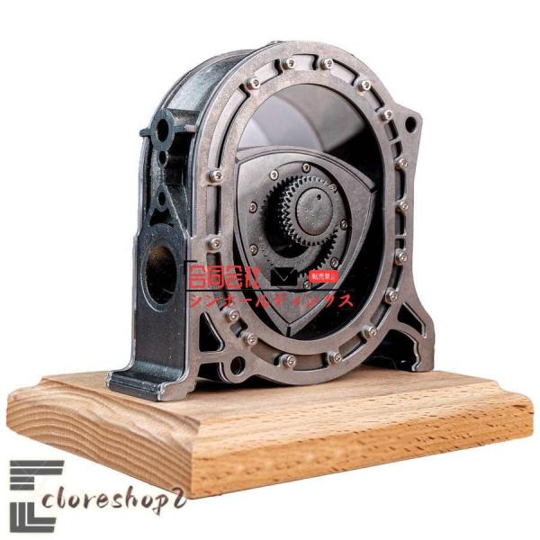 ロータリーエンジン模型 メタルエンジン模型キット DIY組立電動エンジン模型 リアル減速エンジン教習...