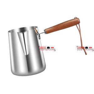 コーヒーポット 木製ハンドル ティーポット ステ...の商品画像