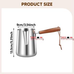 コーヒーポット 木製ハンドル ティーポット ス...の詳細画像5
