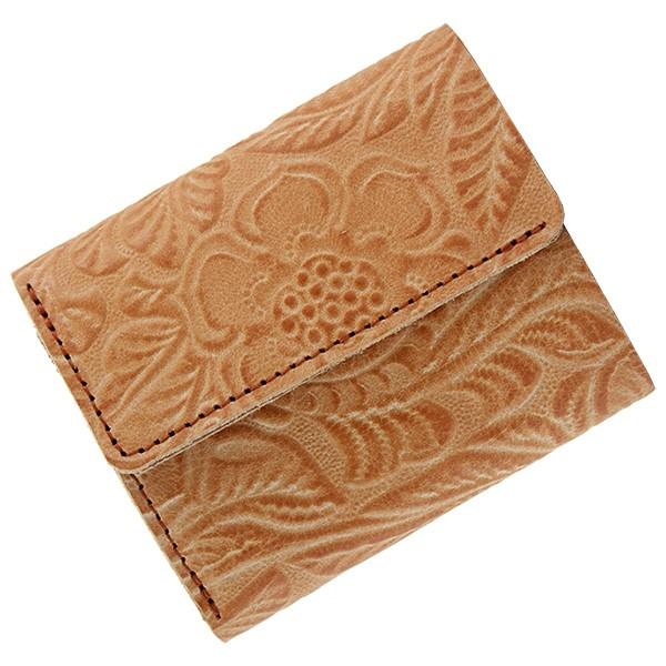 極小財布 三つ折り財布 コンパクト 本革 おしゃれ レディース 花柄 ミニ財布 AGILITY af...