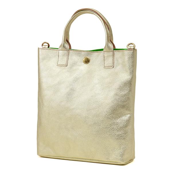 ミニトート 小さめ 本革 金 銀 ゴールド シルバー レディース 軽量 A5  AGILITY af...