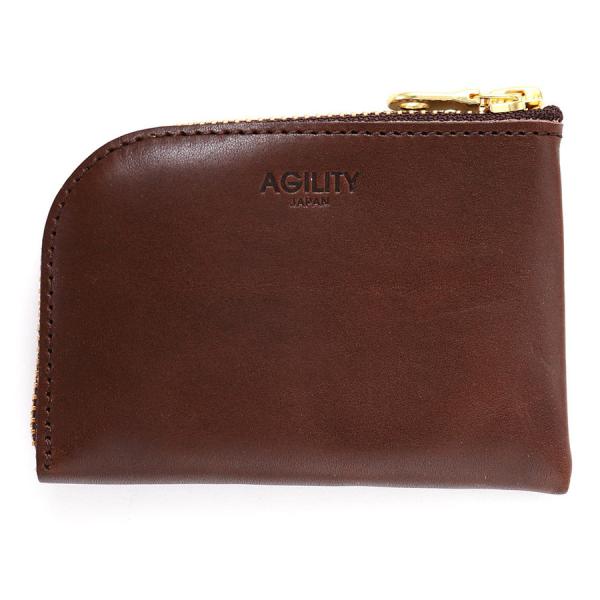 【ネコポス】ミニ財布 小銭入れ ワンアクション コンパクト ミニマリスト 革 小さい AGILITY...