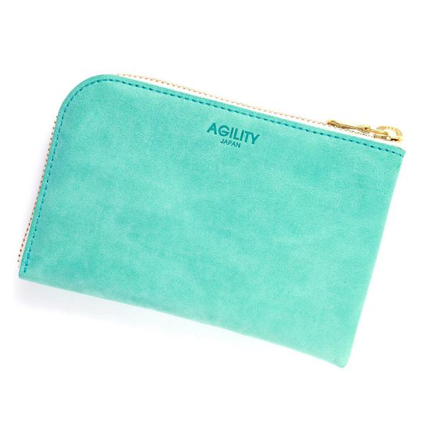 スマホ 財布 L字ファスナー 牛革 スマホが入る ミニ財布 小さい財布 AGILITY affa ア...