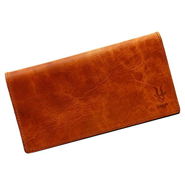 長財布 革 メンズ レディース 極小 ロングウォレット レザー 日本製 AGILITY affa ア...