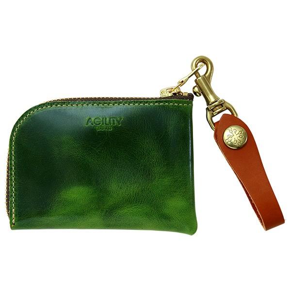 【ネコポス】革財布 コインケース 小銭入れ カードケース 本革 L字 メンズ レディース AGILI...