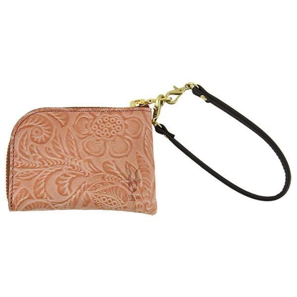 【ネコポス】コインケース 本革 カードケース 日本製 花柄 型押し エンボス レディース AGILI...