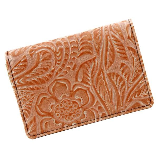 名刺入れ 80枚収納可能 カードケース 花柄 ボタニカル柄 本革 レザー 日本製 手作り AGILI...