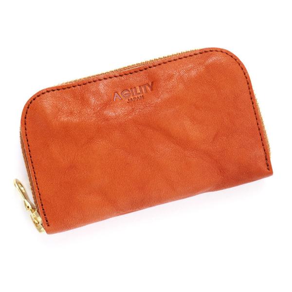 コインキャッチャー 牛革 コインケース 財布 小銭入れ ミニ財布 ラウンドファスナー AGILITY...