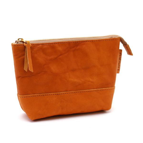 ミニポーチ コスメポーチ シンプル アクセサリ 小物 牛革 レザー 本革 AGILITY affa ...