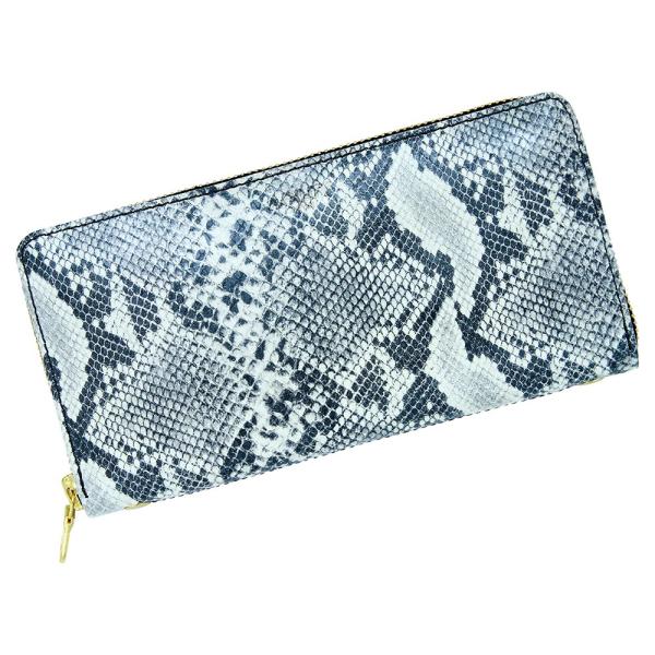 長財布 ラウンドファスナー 大容量 レディース アニマル柄 ゼブラ ヒョウ パイソン AGILITY...