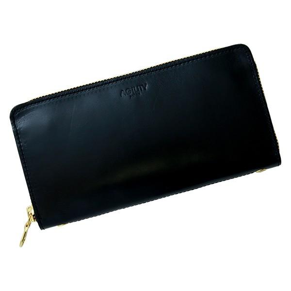 財布 長財布 革財布 ラウンドファスナー メンズ レディース 本革 レザー  AGILITY aff...