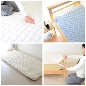 ベッドパッド 敷きパッド 抗菌防臭 洗える セ...の詳細画像2