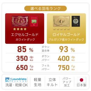 4way 寝袋 羽毛肌掛け布団 羽毛布団 シン...の詳細画像3