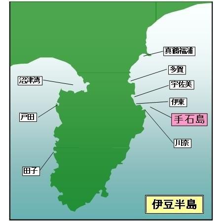 マイ海図 高精細印刷版パウチ加工無し  東伊豆手石島８枚組