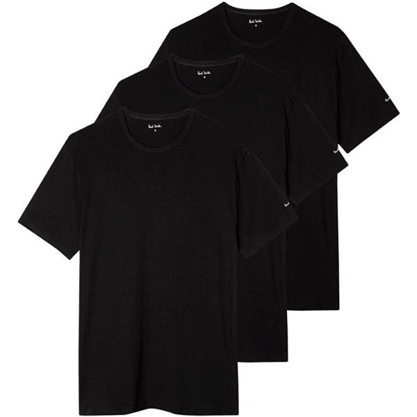 Tシャツ ポールスミス 半袖 3枚セット 389F A3PCK 79A Black Ｍサイズ/送料無...