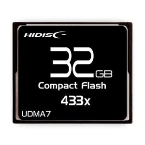 コンパクトフラッシュ CFカード 32GB MLCチップ搭載 HIDISC/HDCF32G433XJP3/0257｜kawanetjigyoubu