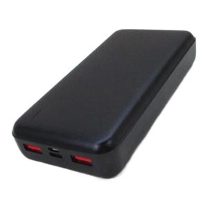 モバイルバッテリー 20000mAh PD対応 PSEマーク有 ラソス ブラック L-20M-B2/0521｜kawanetjigyoubu