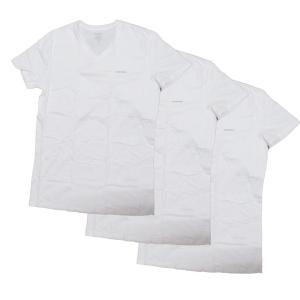 Tシャツ 3枚セット メンズ Vネック ホワイト Ｌサイズ DIESEL ディーゼル SPDM/AALW 3PK/8240/送料無料｜kawanetjigyoubu