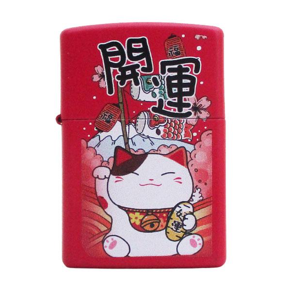 ジッポー オイルライター USA Zippo 和柄シリーズ 開運 招き猫 Z233-107670/送...