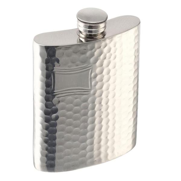 フラスコ ピューター製 ジョウゴ付 4.0oz 英国ピンダーブロス社 ハンマード SP002 A15...