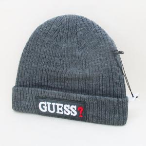 ニット帽 GUESS（ゲス）ワッチキャップ ニットキャップ グレイ AI4A8859DS-DGY-FF-5350/送料無料｜kawanetjigyoubu