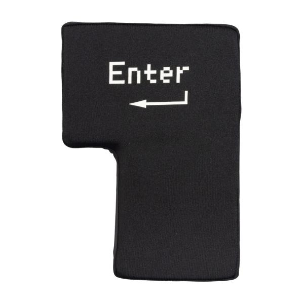 キーボード ビッグエンターキー 巨大 クッション ストレス発散 ブラック グリーンハウス GH-BI...