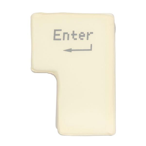 キーボード ビッグエンターキー 巨大 クッション ストレス発散 アイボリー グリーンハウス GH-B...