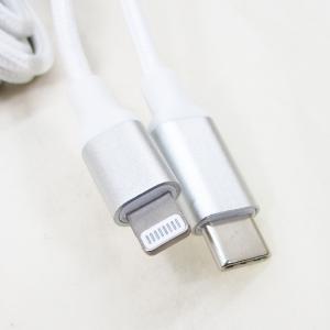 ライトニングケーブル 1メートル 高耐久 18W PD対応 Apple公式認定品 USB Type-C to Lightning 美和蔵 ホワイト MCA-LC100W/0539ｘ１本/送料無料｜kawanetjigyoubu