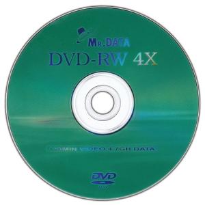 DVD-RW 4倍速 データ用 繰り返し記録 4.7GB 10枚 MR DATA/DVD-RW47 ...