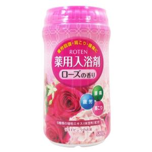 薬用入浴剤 日本製 露天/ROTEN ローズの香り 680gｘ５個セット/卸｜kawanetjigyoubu