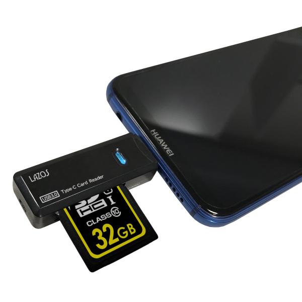 カードリーダー （USB3.0 /スマホ・タブレット対応） USBタイプC SD&amp;マイクロSD（SD...