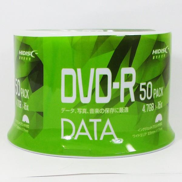 DVD-R 50枚 データ用 4.7GB 16倍速 HIDISC VVDDR47JP50/0705 ...
