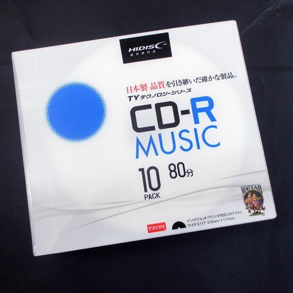 CD-R 音楽用 80分 TYシリーズ太陽誘電指定品質 5mmスリムケース 10枚 HIDISC T...