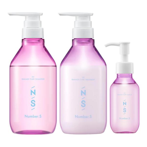 ナンバーエス ダメージケア シャンプー＆トリートメント&amp;ヘアオイル セット 450ｍL+450g+1...