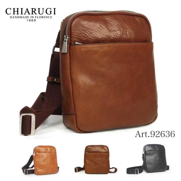 CHIARUGI イタリア製 キアルージ 牛革 ショルダーバッグ ベジタブルタンニン 本革 Art....