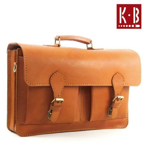 本革 牛革ヌメ革ビジネスバッグ 2WAYショルダーベルト付  内革仕様 No.03031-3