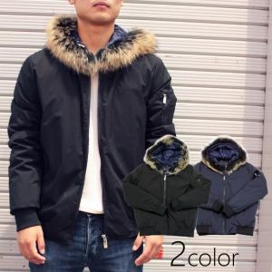 ダウンジャケット メンズ レザージャケット 有名メーカー ラクーン