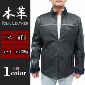 AVIREX メンズ シングルライダース レザージャケット 本革