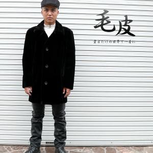 サガミンク シェアードミンク メンズ 毛皮コート モスグリーン