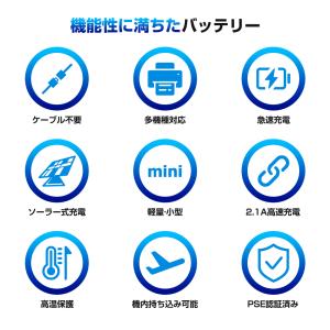 即納★新発売★モバイルバッテリー ソーラー充電...の詳細画像2