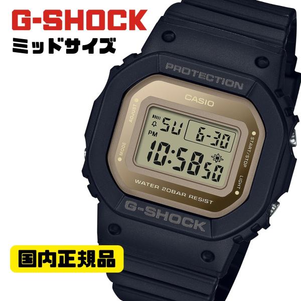 G-SHOCK ブラック GMD-S5600-1JF デジタル腕時計 ミッドサイズ レディース DW...