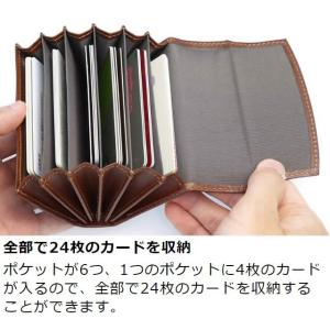 カードケース メンズ 本革 日本製 蛇腹 大容...の詳細画像5