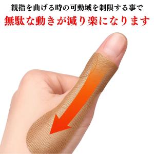 親指を支えるテープ 40枚入 指サポーター 親...の詳細画像4