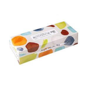 箱入マチ付ポリ袋 半透明タイプ 35×21×マチ4cm 200枚入